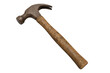 © PNG Kingdom  - Claw hammer with wooden handle showing craftsmanship, construction, and repair on transparent background