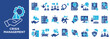 © BBLOVVA - Crisis Management  icon collection set. Containing design crisis, management, risk, emergency, response, planning, control, mitigation