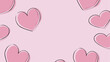 © Imran - Cute pink hearts pattern on a soft background, perfect for valentine's day designs