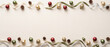 © Elenba - Decorative holiday ribbons and ornaments arranged artistically on neutral background. Holiday decorations include festive ribbons and colorful ornaments creating joyful atmosphere.