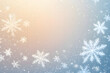 © Heru - Winter Snowflake Frame Background with Bokeh Light and Soft Gradient