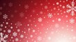 © Amiir - Vector-style Christmas background with uniform tiny snowflakes evenly distributed on a red gradient canvas, clean lines, flat festive design