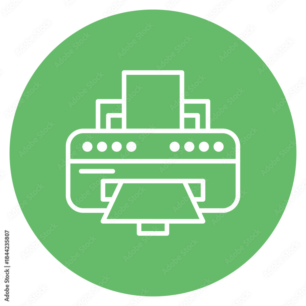 Printer icon vector image. Can be used for Printing.