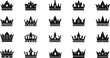 © AKLIMA - Collection of various crown logos and symbols