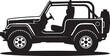 © Masud - Jeep silhouette vector design