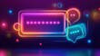© Shankar - Abstract neon line art with glowing colors behind a sleek dialog box. --ar 16:9 --v 6.1 Job ID: 0490c76f-117c-4230-a3b5-453b3e955291