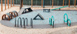 © EdNurg - Outdoor park agility training area featuring various obstacles for pet exercise and dog training.