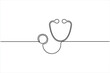 © Shemol - One continuous line art drawing of stethoscope design for medical and healthcare vector illustrations