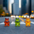 © NOMI - Haribo Gummy Bears out for an NYC stroll. Generated Ai