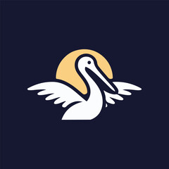 Naklejka na meble Pelican Bird Logo
