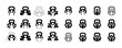 © Влада Яковенко - Stylized kettlebell icons collection in various designs and patt