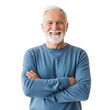 © Lakhi - A cheerful and confident senior man with a white beard smiling broadly at the camera isolated on transparent background