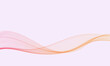© lesikvit - Abstract pink and orange flowing wave on light background