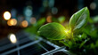 © Denis Yevtekhov - Green energy concept, sustainable power generation, renewable electricity production, eco-friendly energy systems, environmental conservation technology, clean power solutions, with copy space