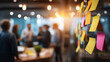 © Kateryna - Agile project management visualization heavily defocused team background using teams and planning for development enables flexibility collaboration and continuous improvement