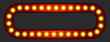 © Ahadul Hasan - Retro style glowing bulb light set for marquee billboard or cinema casino
