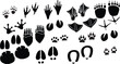 © VectorDesign - Collection of Animal Footprints and Paw Prints Silhouettes