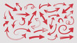 © MdRafiqul - Red Arrow Design Elements with Motion and Swirls