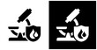 © ali - Preventive Screening Icon Set In White And Black Background