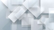 © Imagine  - Abstract white geometric composition with layered squares and rectangles, modern minimal background design, clean corporate style with depth and copy space