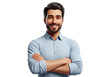 © Png stock 26 - Smiling man with beard and arms crossed isolated on transparent background