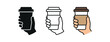 © Design Ful - everyday city life takeaway coffee cup hand