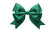 © Maria - Isolated beautiful green ribbon bow for celebration decoration, present or holiday gift