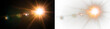 © Inna(Taras) - sunlight with sun glare. Overlay, Sun rays and glare, Sun, sunrays, light transitions, lens flare, light leaks and glare in PNG format. PNG sunlight flare. Golden flash and glare