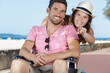 © auremar - portrait of couple on seaside promenade man in wheelchair