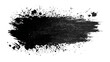 © Vector Gallery - Abstract grunge paint brushstroke texture. scratched dirty ink splatter stains black and white brush stroke artistic vector background design.