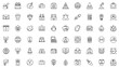 © MdAbdullah - Black and White Line Icons Set of Business and Technology Symbols