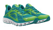 © Vasilis - Pair of green and turquoise running shoes isolated PNG, athletic footwear for jogging and fitness on transparent background