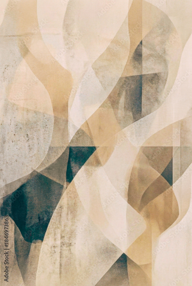 Soft Abstract Shapes With Earth Tones and Layered Organic Textures ...