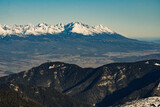 Jasna Chopok , widoki ze szczytu na inne szczyty Tatr Niżnych