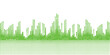 © Fahid - Abstract green sound wave diagram of a city skyline architecture for a technology business concept