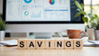 © Alexandr Peers - Savings finance management concept highlights the strategy of accumulating monetary reserves for future security and wealth growth within a professional banking and economic planning environment