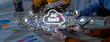 © InfiniteFlow - Dynamic image depicting cloud computing concept for Software as a Service with team members collaborating on business strategies in a modern workspace. Trope