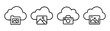 © IsratJahan - A collection of cloud storage icons for photo and media backup in a line art style