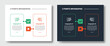 © fatmawati - 2 points step comparison opposite infographic with vertical box container with correct and wrong badge with dark and light version set with outline style flat