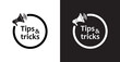© selim - tips and tricks sign on white background