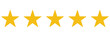 © fadila - Five stars icon Vector. Five stars customer product rating review flat icon