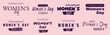 © Tami Yako - Set of Isolated Text International Women's Day on white background. Vector illustration.