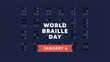 © Arif Wijanarko - World braille day flyer illustration