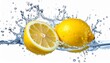 © bethko. - 白背景でレモンが弾ける瑞々しい広告素材