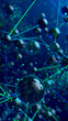 © lotus_studio - Interconnected Molecular Structures in a Cosmic Blue Environment