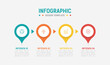 © Iconfly - Four Step Infographic element design Vector template for presentation. process diagram and presentations step, workflow layout, banner, flow chart, info graphic vector illustration
