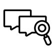 © Sentya - message search Line Icon