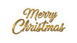 © Graphichorizon - Golden merry christmas text with shadow and highlights isolated on white background