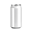 © masroes - White Aluminum Beverage Can with Pull-Tab Opener, Isolated for Branding Mock-up and Product Design. PNG Cut Out Transparent