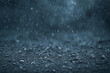 © thodonal - Raindrops falling on dark surface showing natural beauty